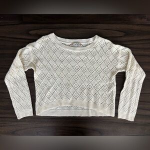 Love Change cropped sweater, ivory (size S)